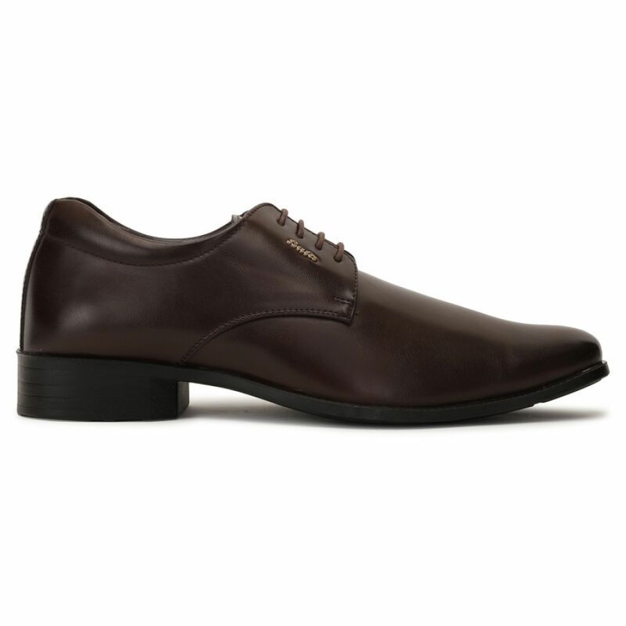 Formal Shoes * | Bata Brown Formal Shoes For Men