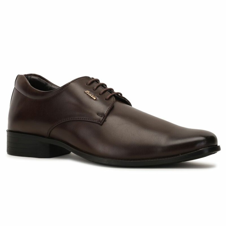 Formal Shoes * | Bata Brown Formal Shoes For Men