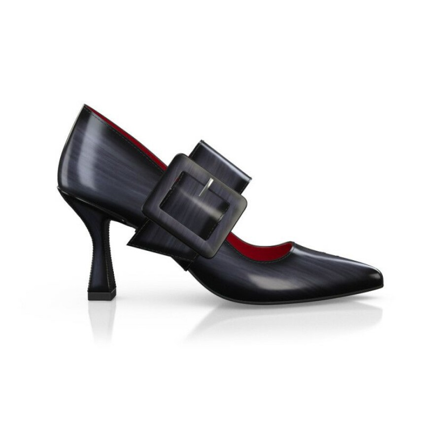 Heels * | Woman`S Luxury Block Heel Shoes 40451