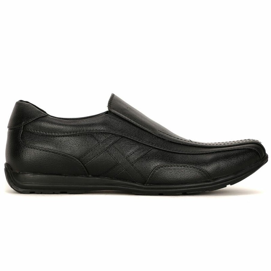 Formal Shoes * | Bata Black Formal Shoes For Men