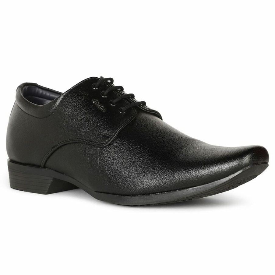 Formal Shoes * | Bata Black Lace-Up Formal Shoes For Men