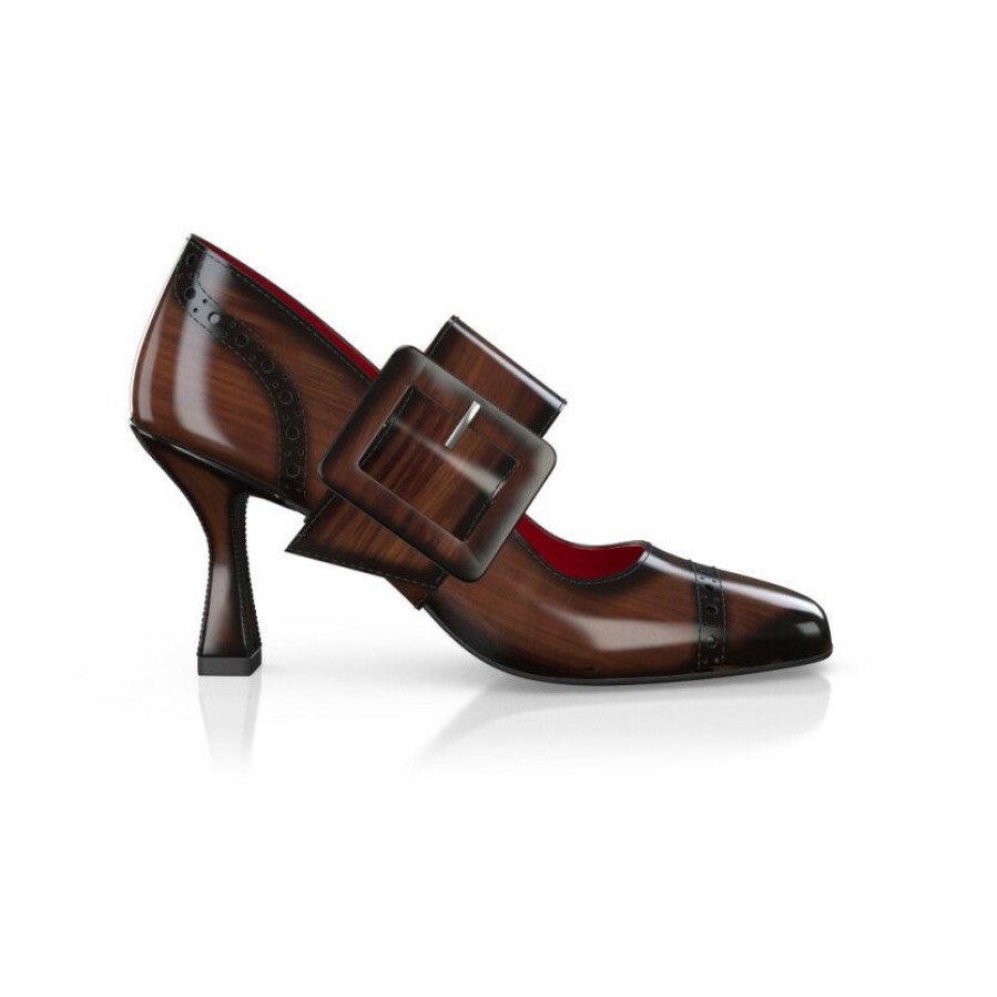 Heels * | Woman`S Luxury Block Heel Shoes 36584