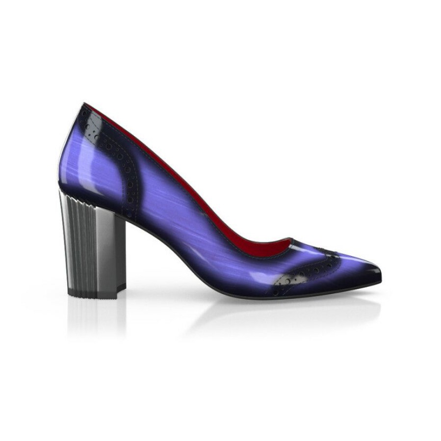 Heels * | Woman`S Luxury Block Heel Shoes 38063