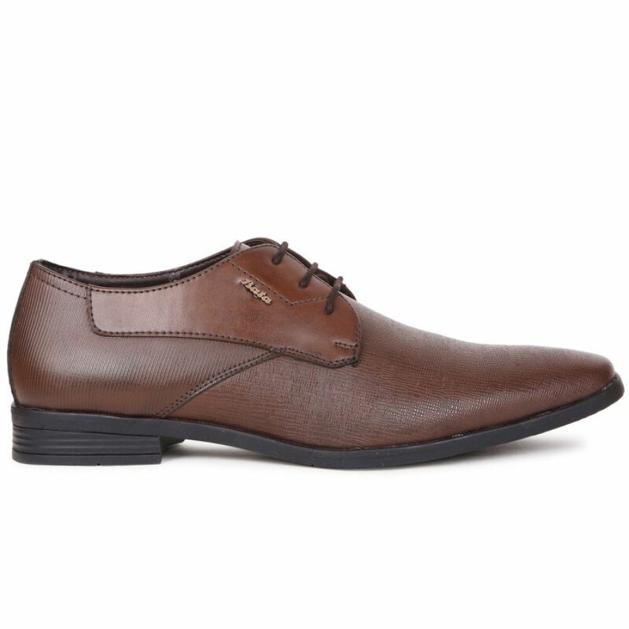 Formal Shoes * | Bata Dark Brown Formal Shoes For Men