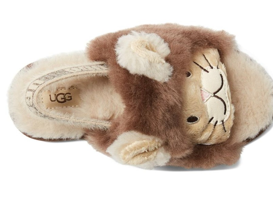 Slippers * | Ugg Kids Fluff Yeah Slide Lion Stuffie (Toddler/Little Kid)