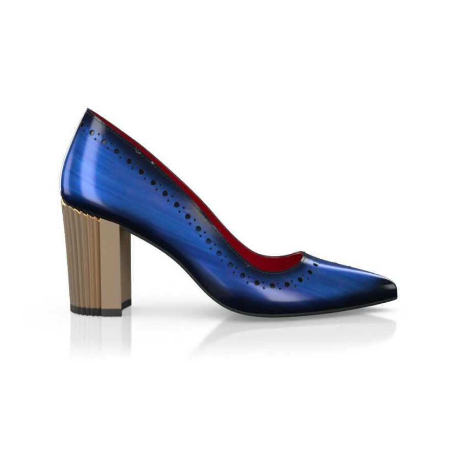 Heels * | Woman`S Luxury Block Heel Shoes 38372